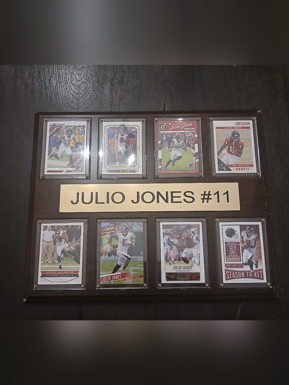 Football #11 Julio Jones Trading Card 12x15 Plaque NFL ATLANTA FALCONS - Picture 2 of 4